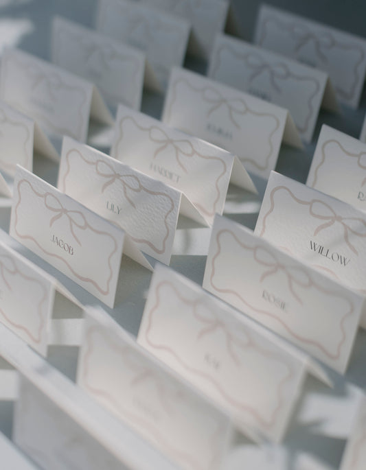 Bow Place Cards