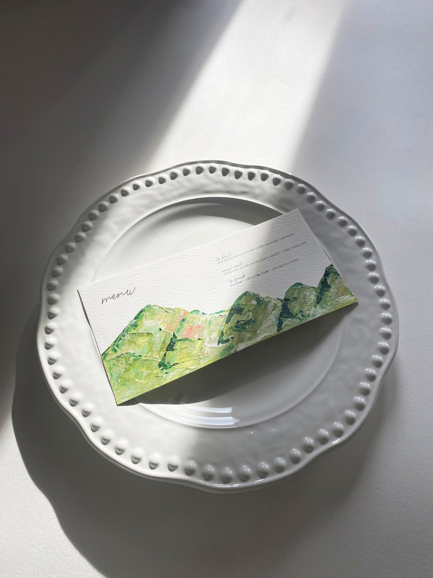Landscape Countryside Menus
