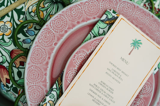 Minimal Palm Tree Menu