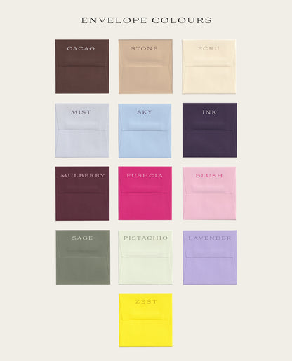 Printed Flower Save The Date