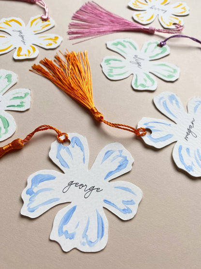 Floral Tassel Place Cards