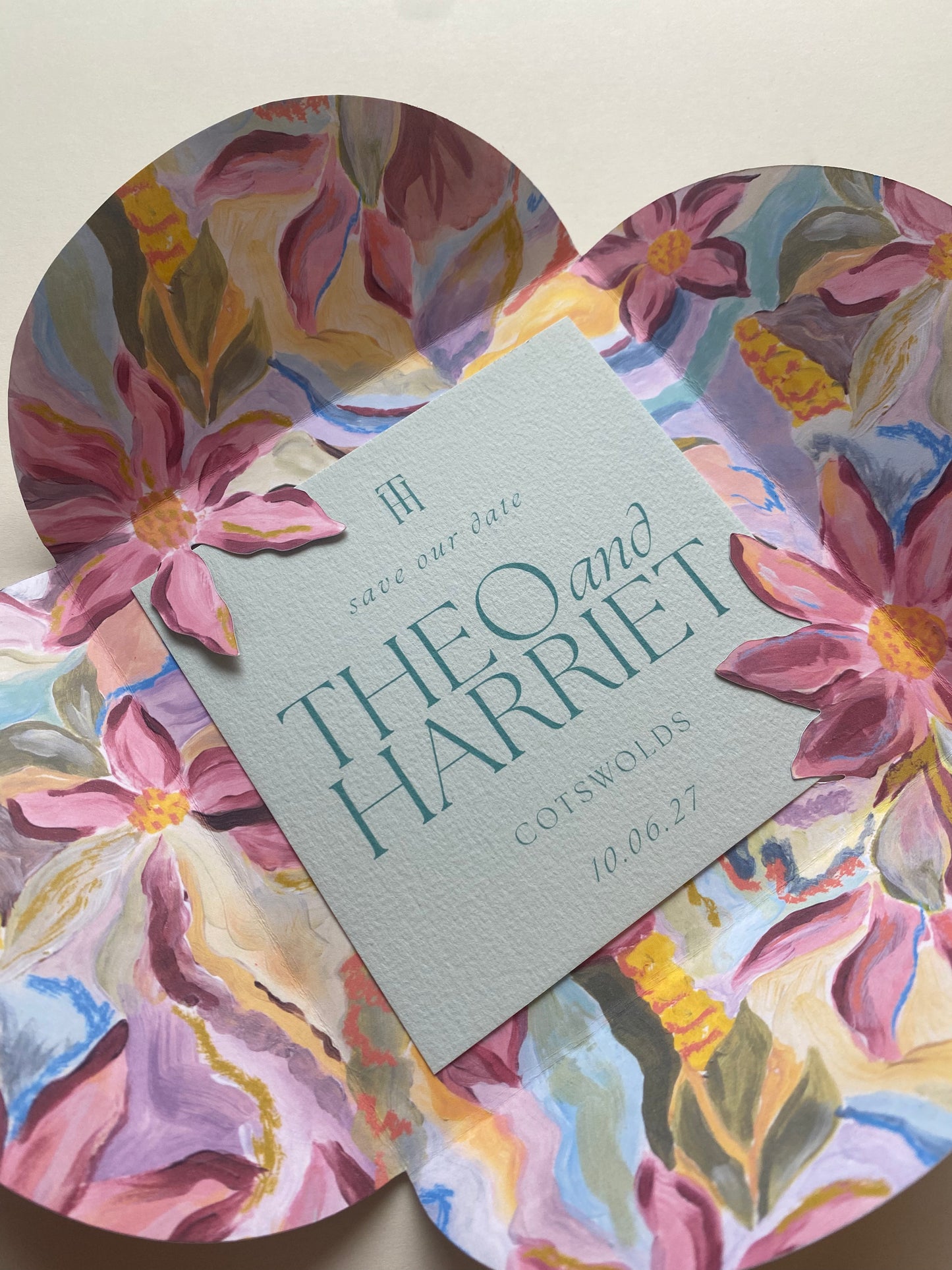 Petal Fold Save The Date