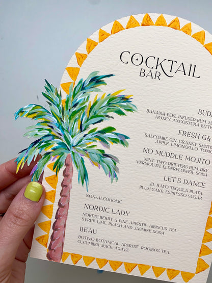 tropical Bespoke Cut Drinks Menu
