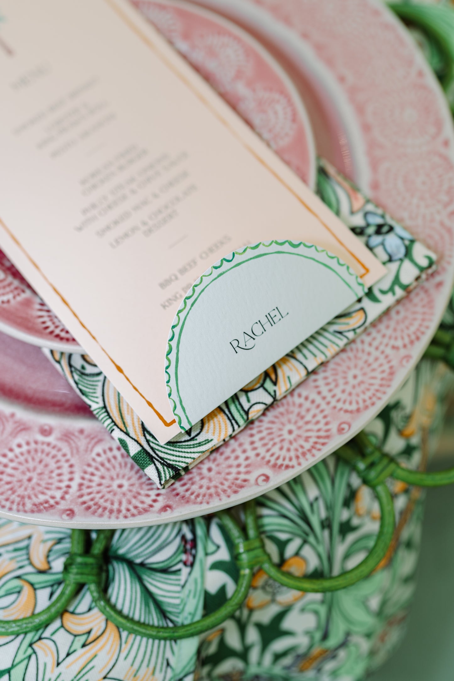 Semi-Circle Place Cards