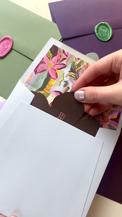 Foil Flower Save The Date