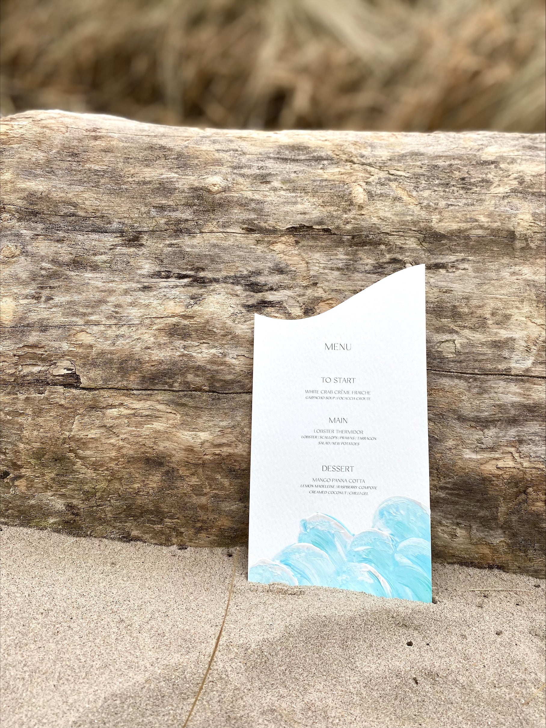 Wave Menus – Harper & Finch